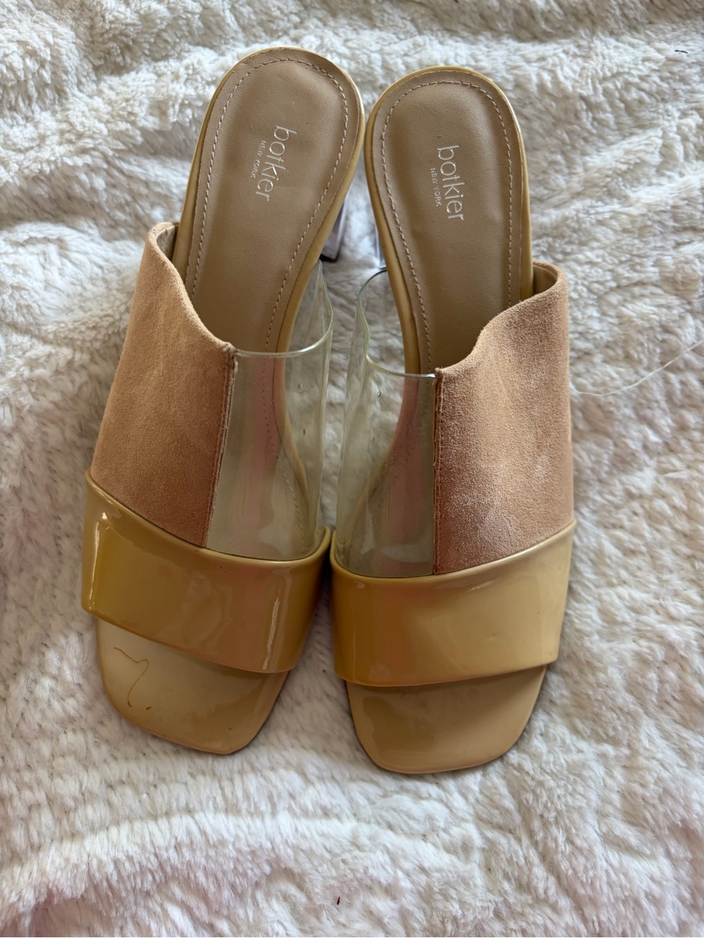 Botkier Nude Tan Slide Sandals